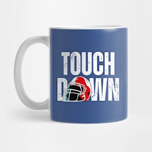 Touch Down Football American Helmet Mug